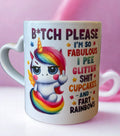 Einhorn Tasse «B*tch Please»