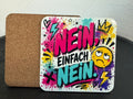 Glasuntersetzer – Nein, einfach Nein (4er-Set)