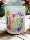 Teelichthalter – Happy